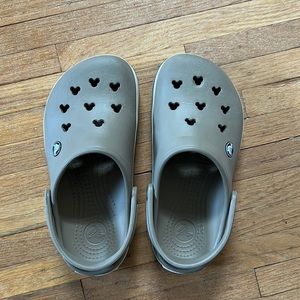 Brown Mickey Mouse crocs